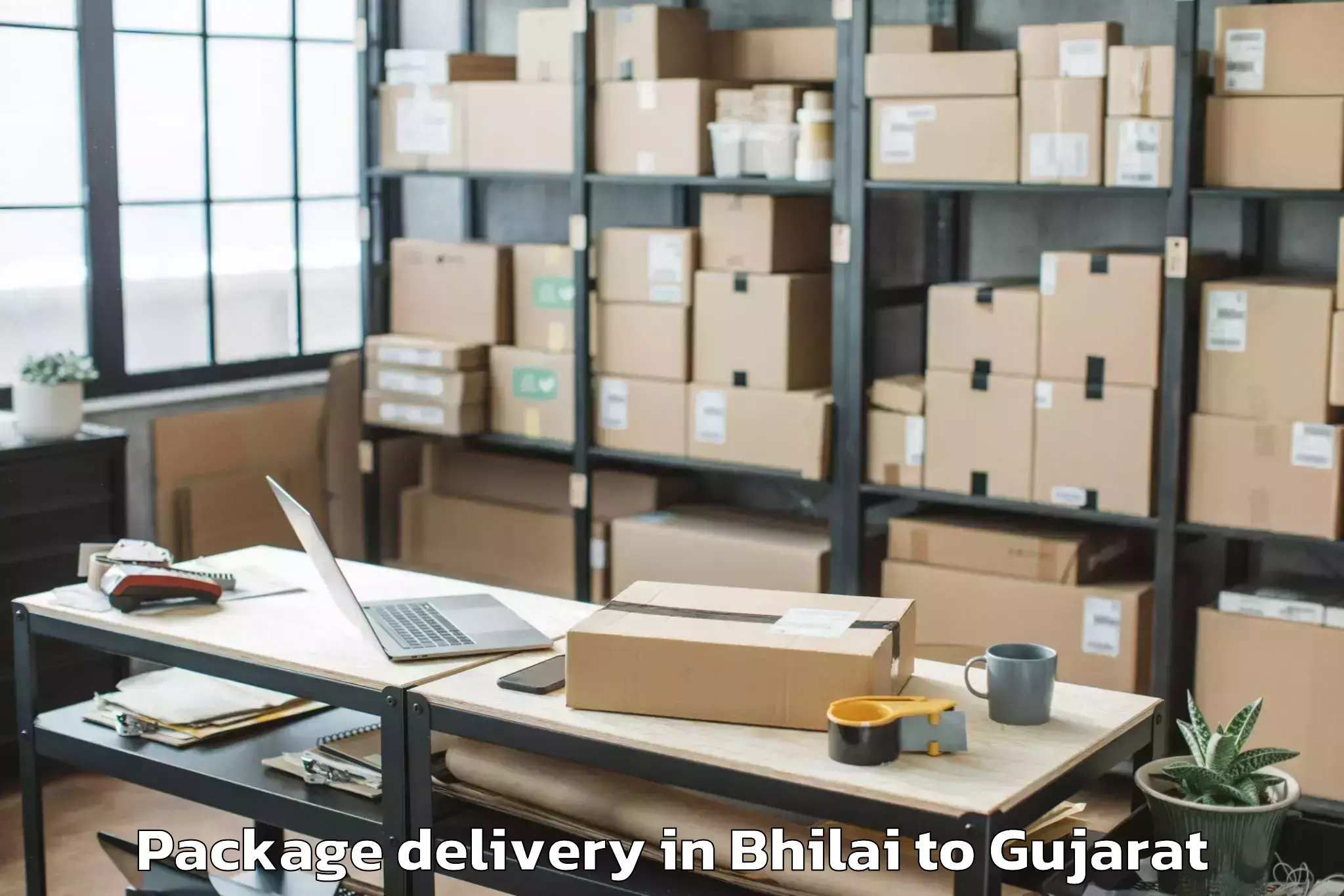 Easy Bhilai to Lavad Package Delivery Booking